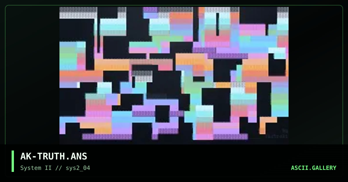 AK-TRUTH.ANS, by abstrakt, 2000