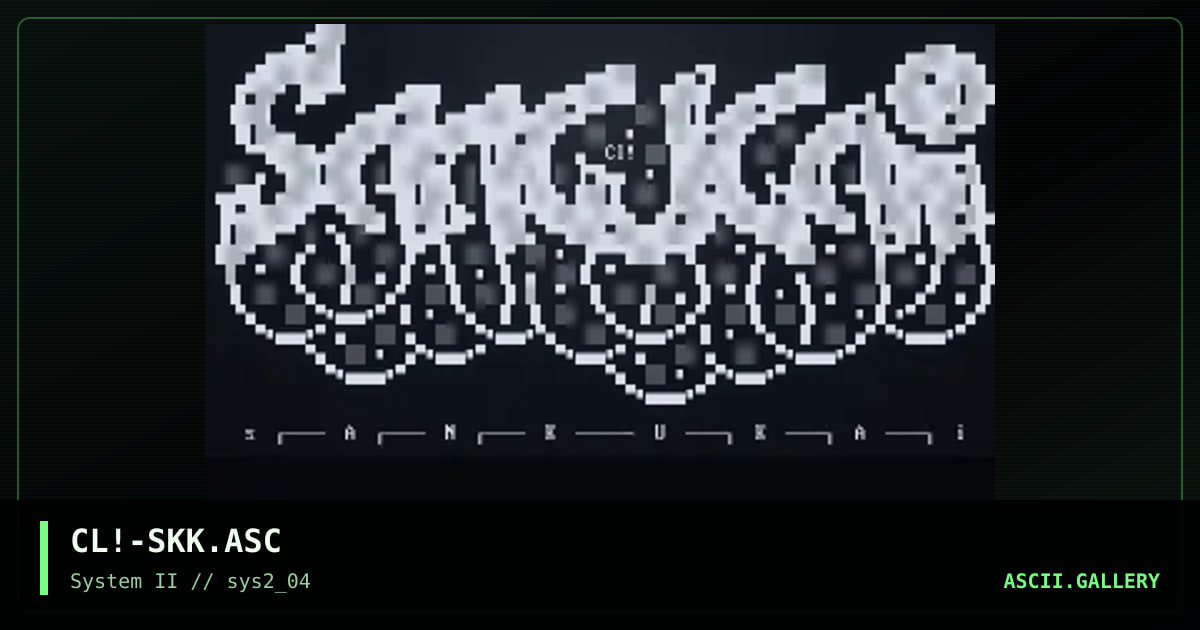 Sankukai, by cleaner, 2000