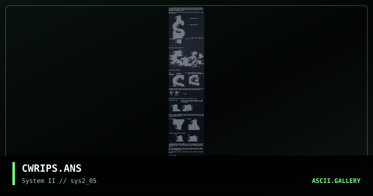 CWRIPS.ANS, by ceelow, zerostar, 2000