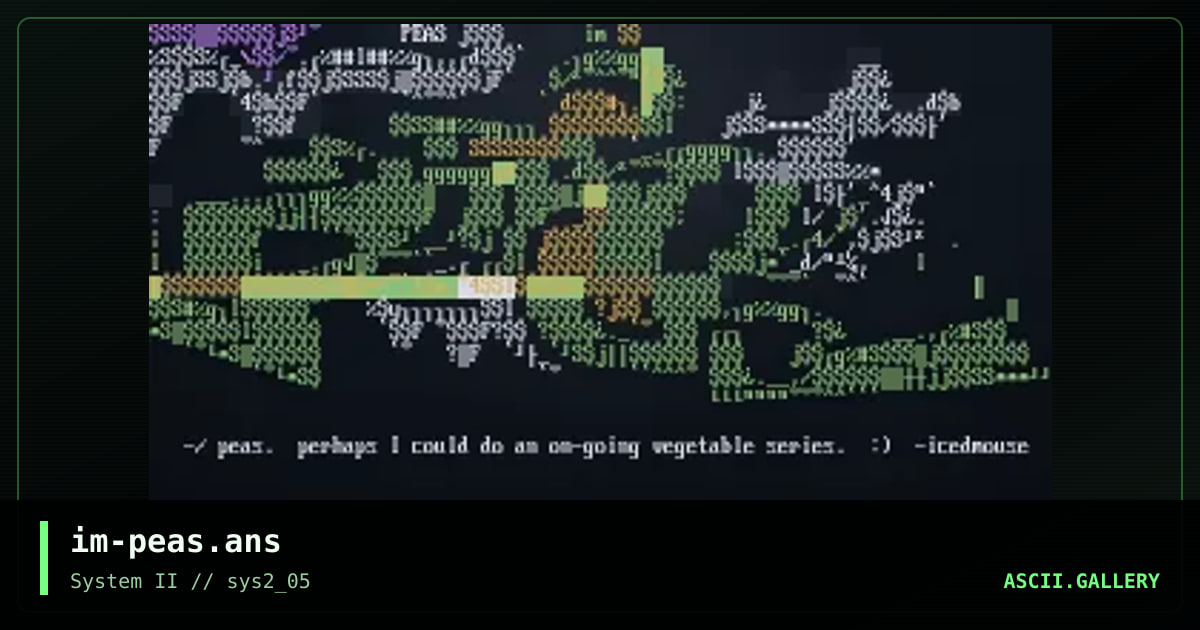 im-peas.ans, by icedmouse, 2000