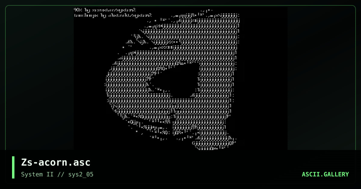 Zs-acorn.asc, by zerostar, 2000