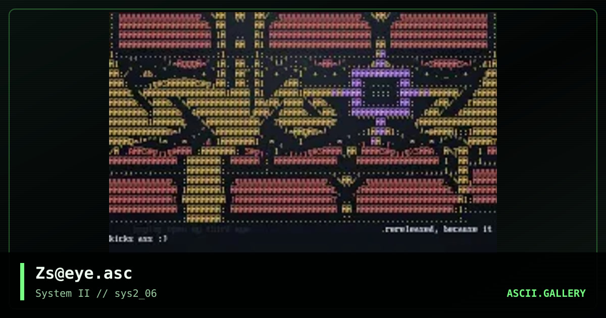 Zs@eye.asc, by zerostar, 2000