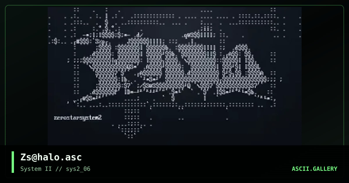 Zs@halo.asc, by zerostar, 2000