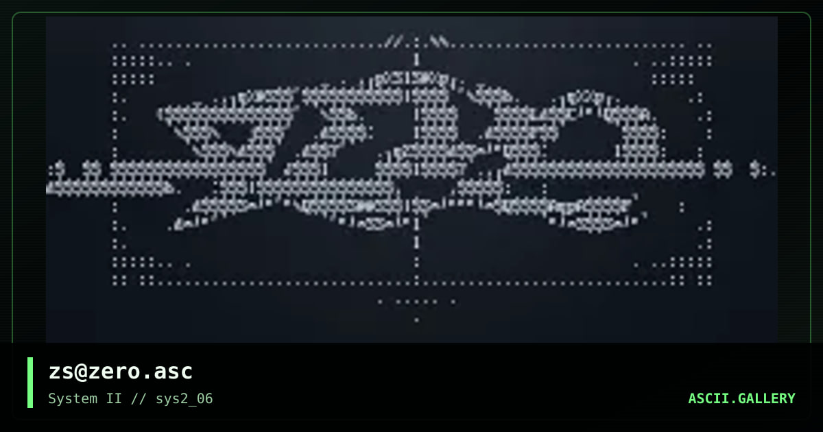 zs@zero.asc, by zerostar, 2000