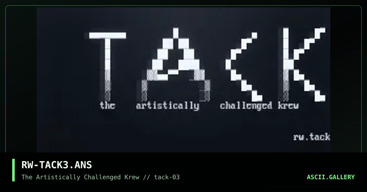 RW-TACK3.ANS, by reaper wildwood, 1995