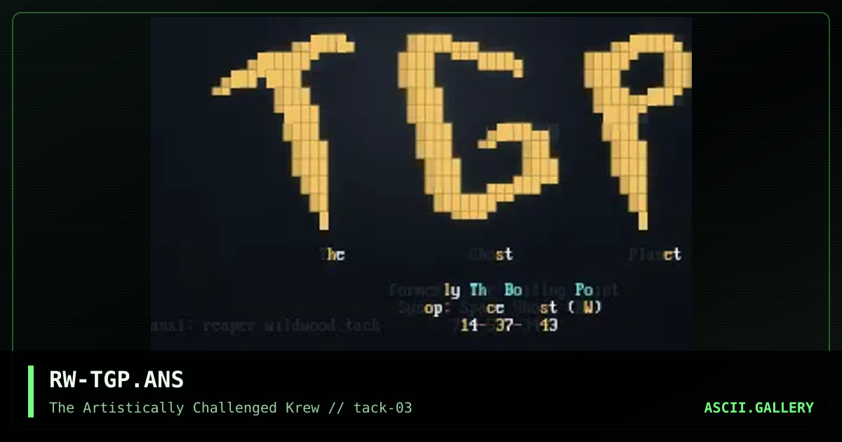 RW-TGP.ANS, by reaper wildwood, 1995