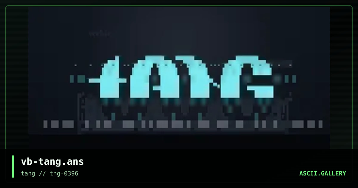 TaNG Promotional, by vibe, 1996