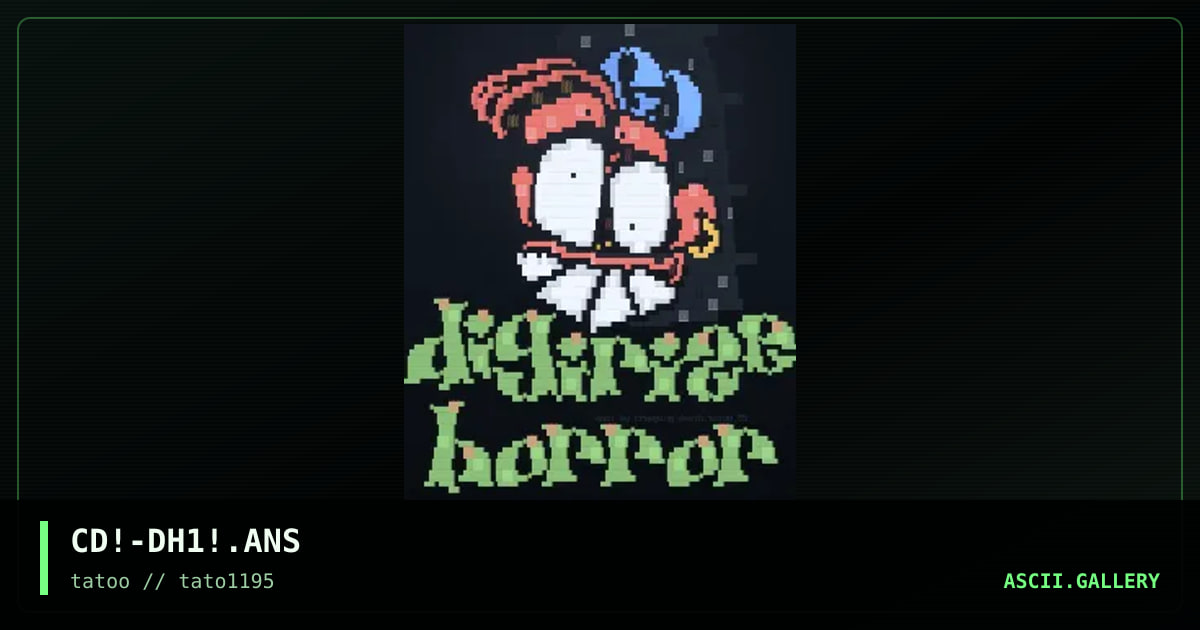 dIgitize hOrror #1, by creeping death, 1995