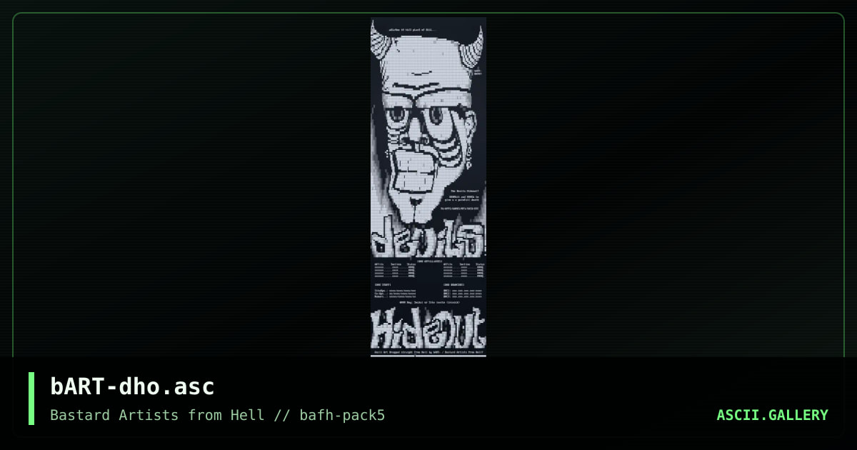 bART-dho.asc, by bart, 2002