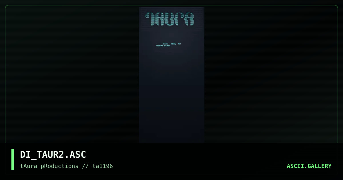 taura logo, by dryice, 1996