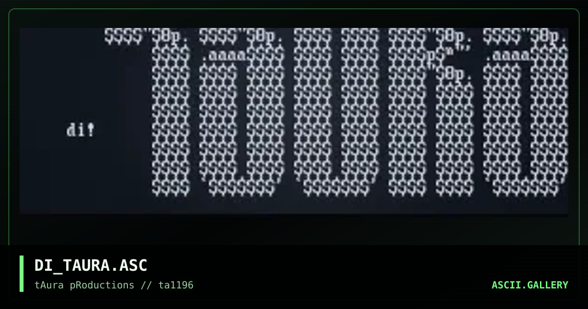 taura logo, by dryice, 1996