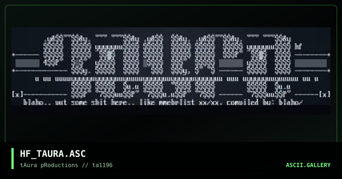 taura logo, by hellfire, 1996