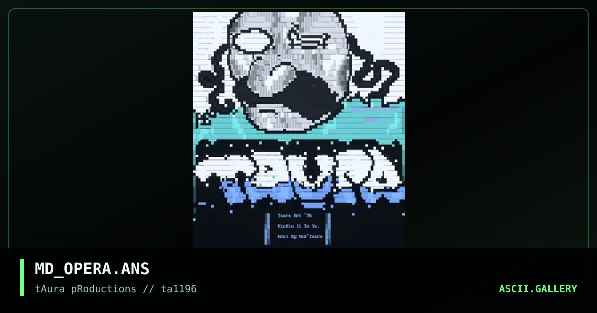 opera mask, by mud, 1996