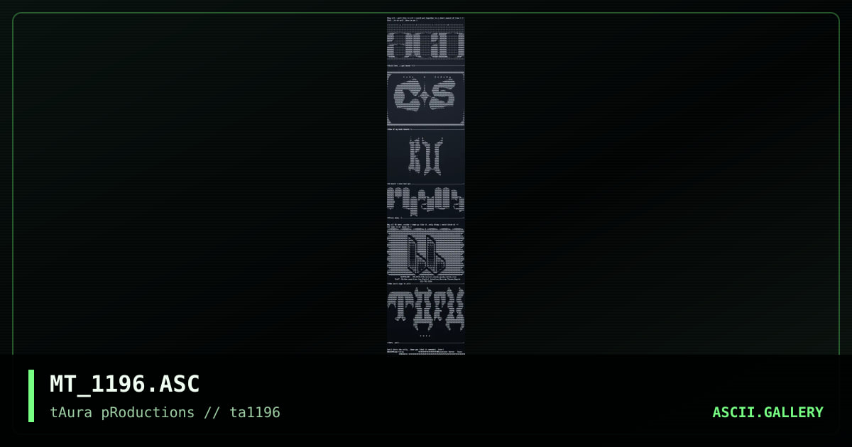 1196 colly, by malevolent terror, 1996
