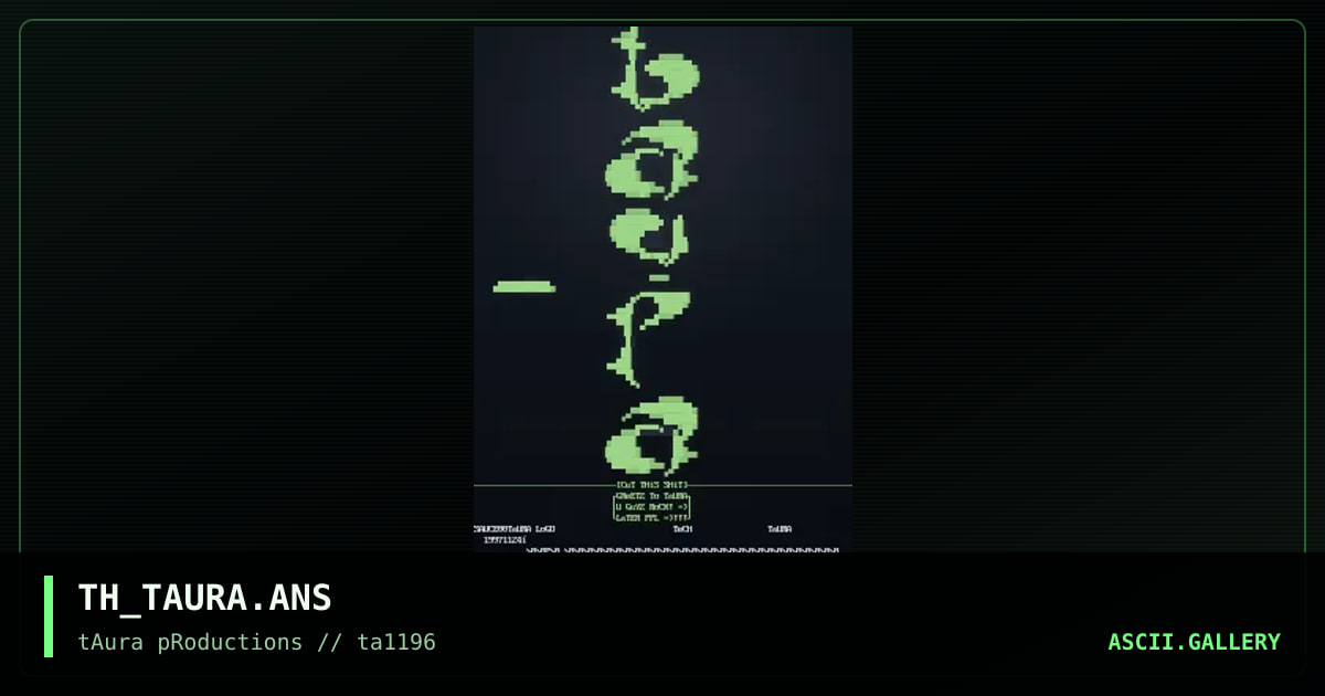 taura logo, by tech, 1996