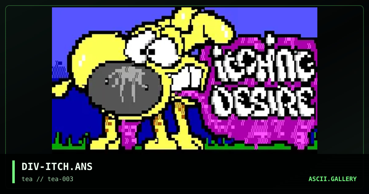 Itching Desire, by divine, 1995