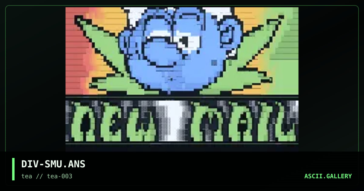 Mail Smurf, by divine, 1995