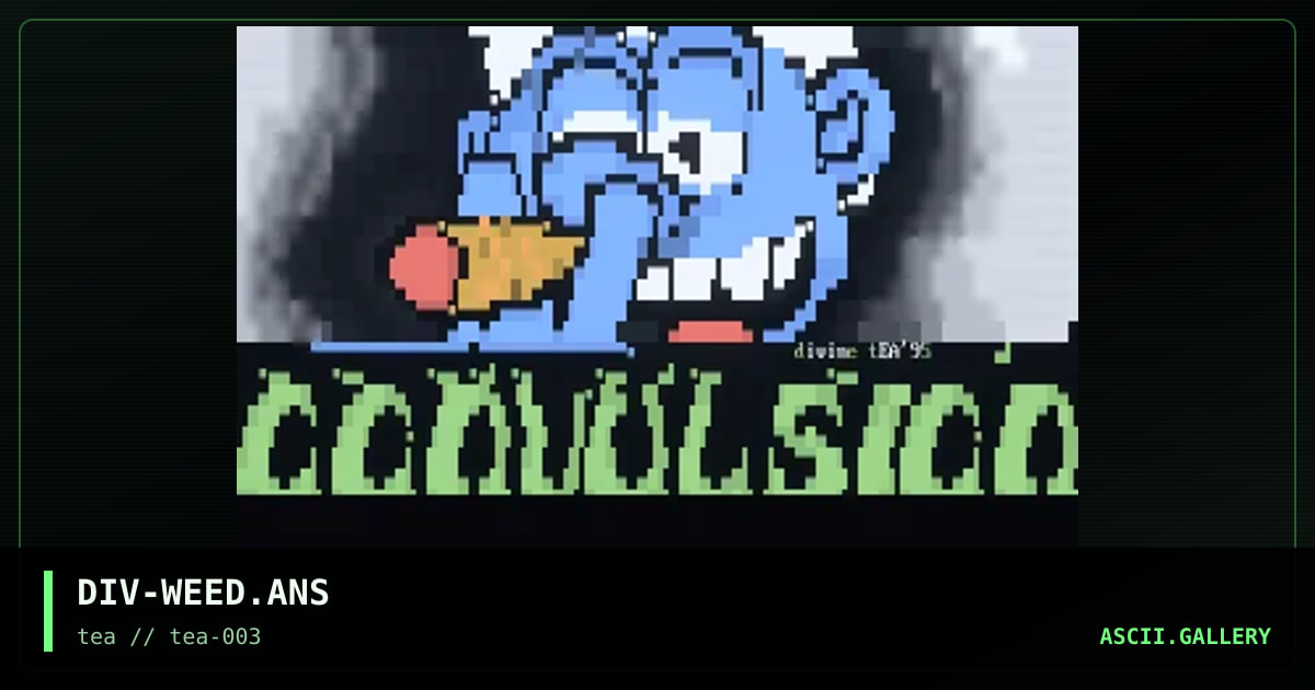Convulsion, by divine, 1995