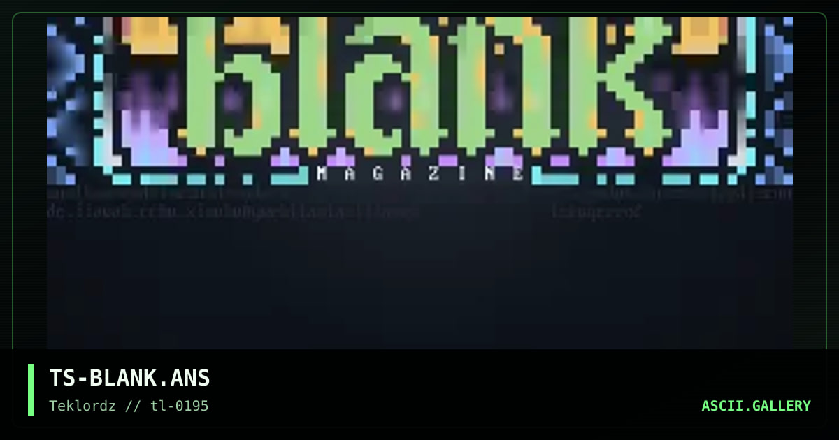TS-BLANK.ANS, by ts, 1995