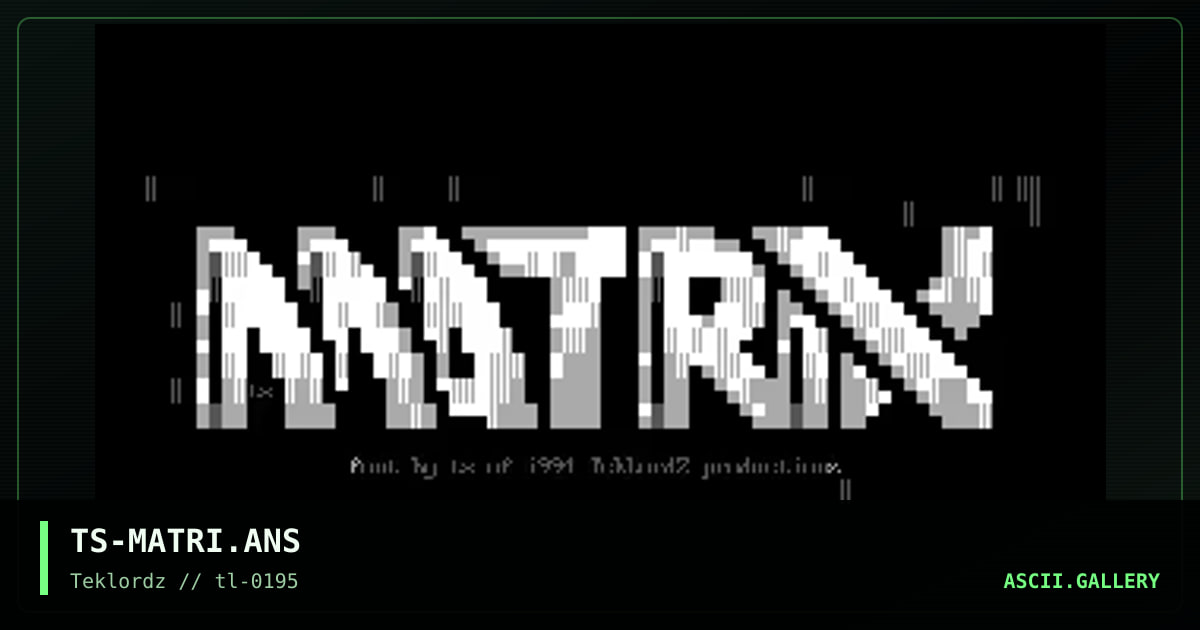 TS-MATRI.ANS, by ts, 1995