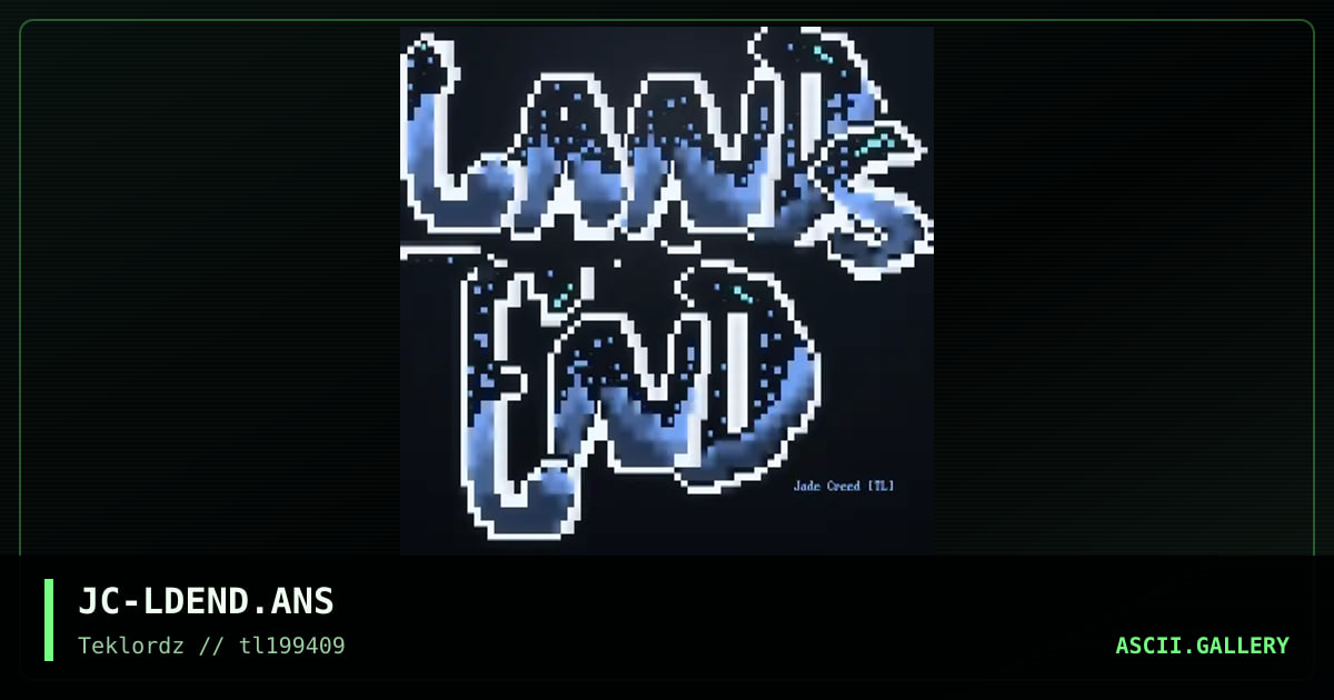 JC-LDEND.ANS, by jade creed, 1994