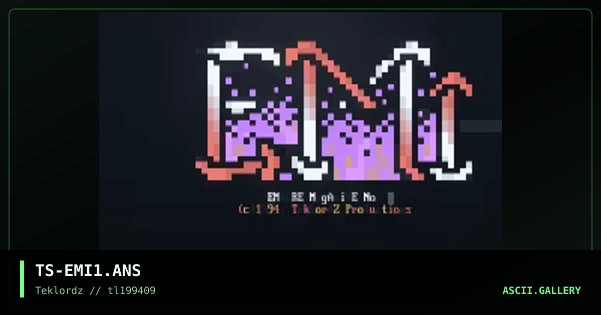 TS-EMI1.ANS, by ts, 1994