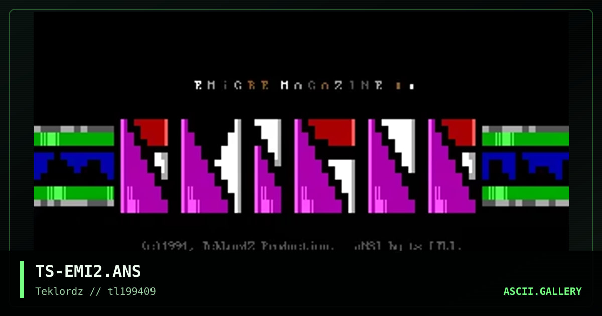 TS-EMI2.ANS, by ts, 1994