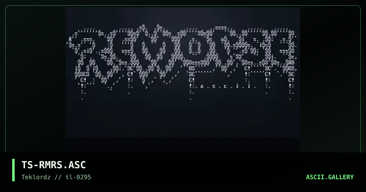ReMoRSE LoGO, by ts, 1995