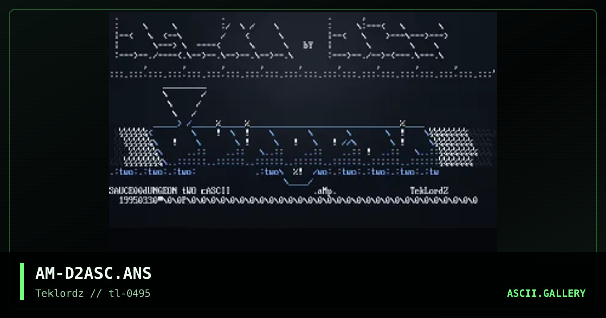 Dungeon 2 ascii, by amp, 1995
