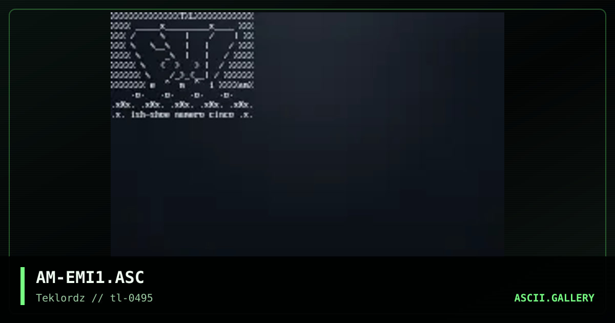 EMiGRE ascii, by amp, 1995