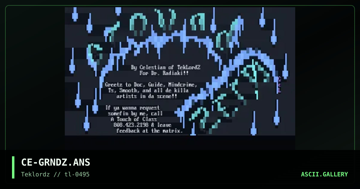 Ground Zero, by celestian, 1995