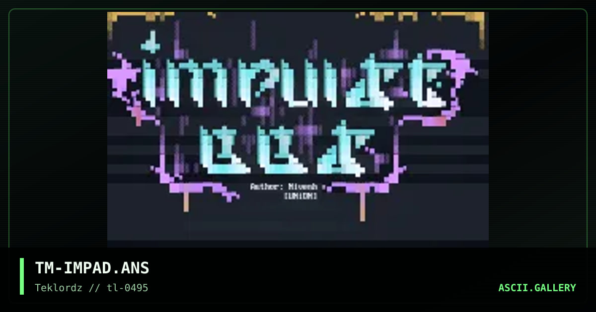 Impulse ad, by tyme, 1995