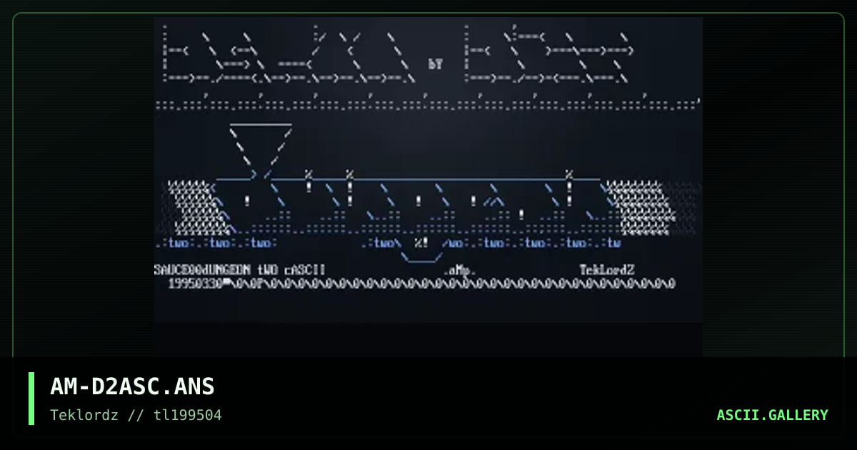 Dungeon 2 ascii, by amp, 1995