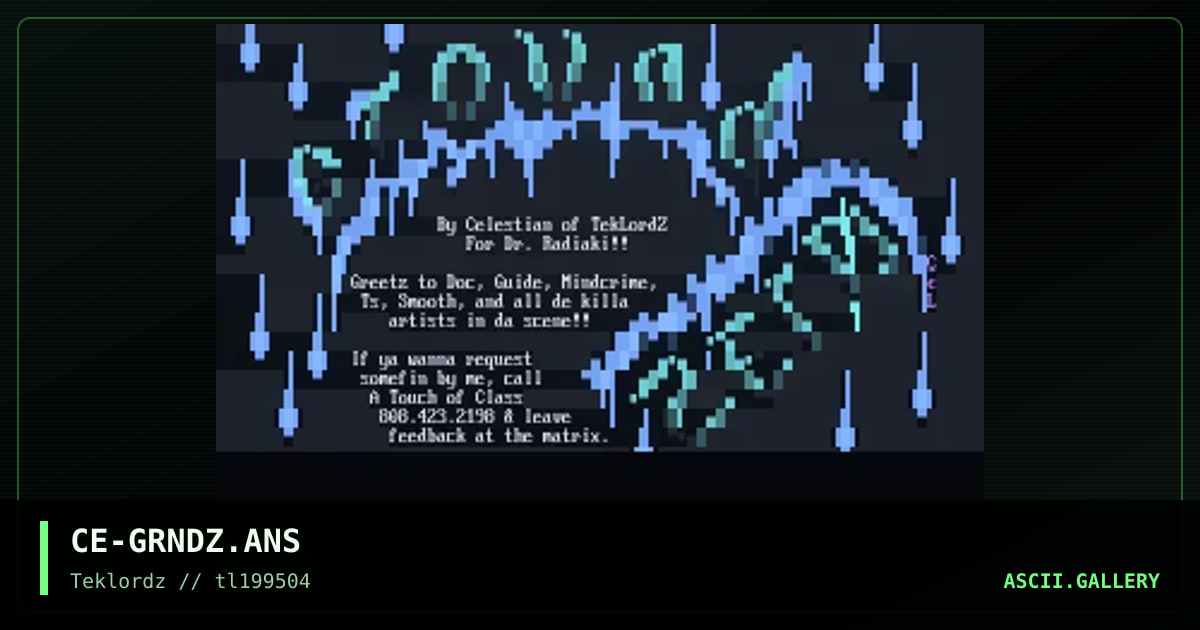 Ground Zero, by celestian, 1995