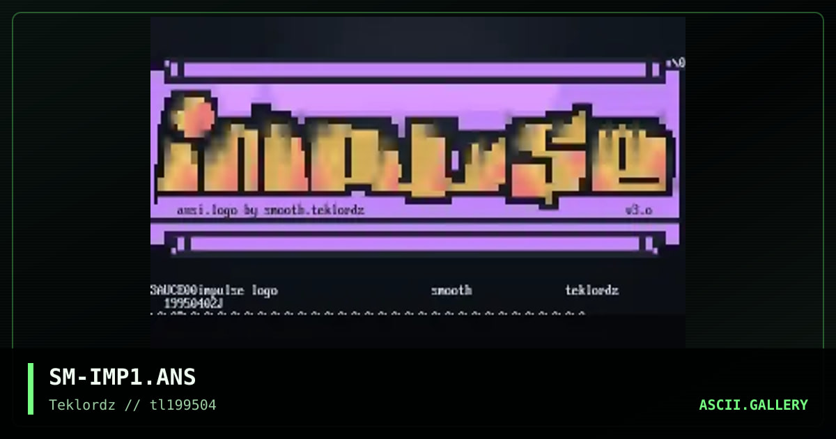 Impulse BBS, by smooth, 1995