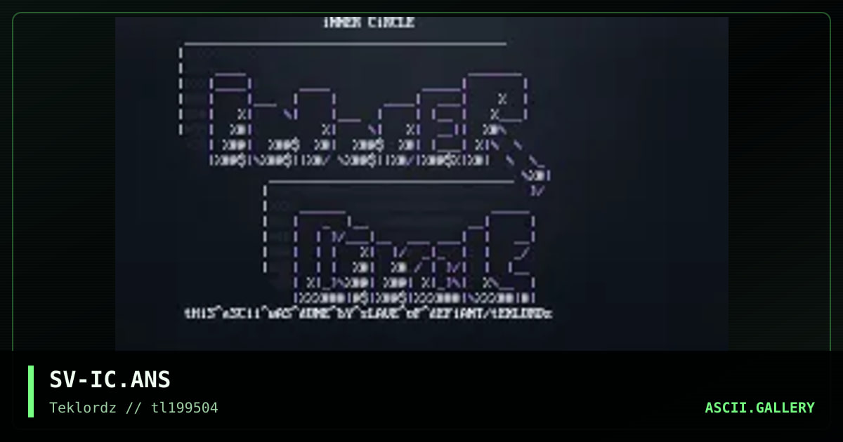 inner circle logo, by slave, 1995