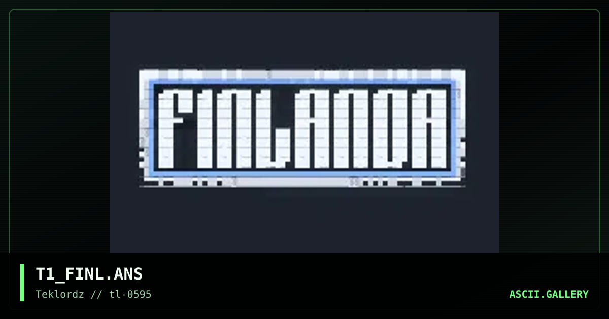 Finlandia, by tosh10, 1995