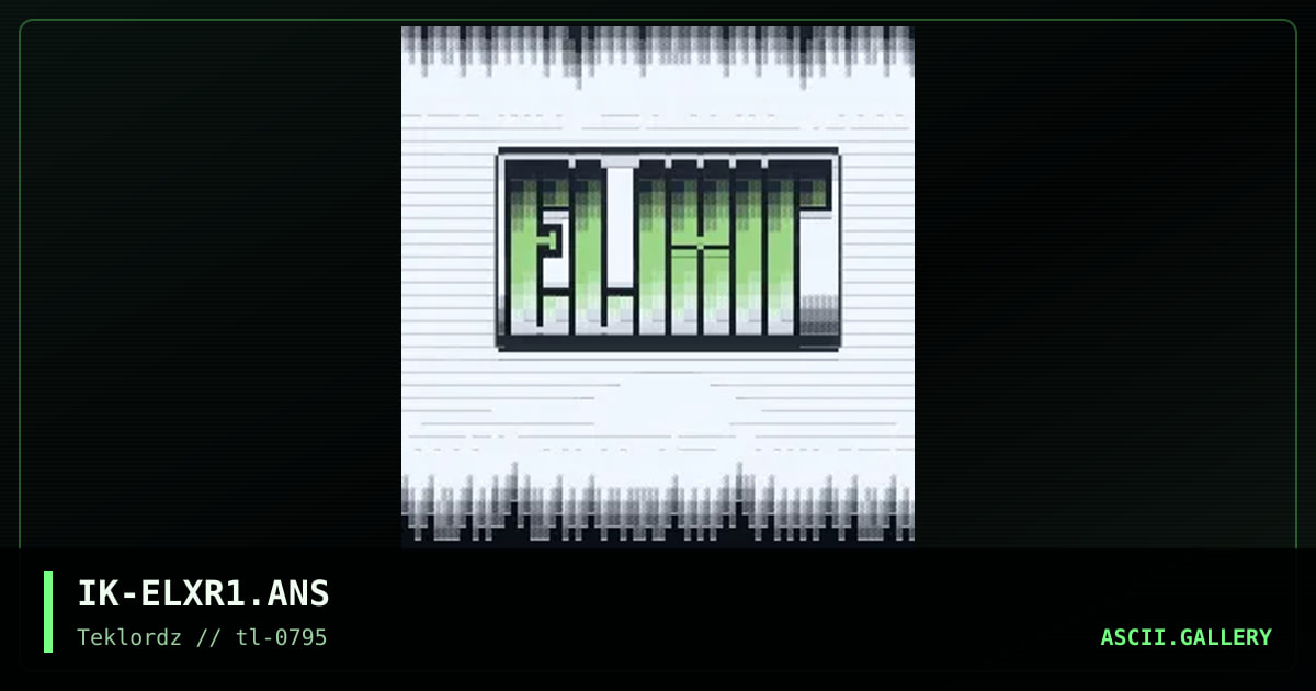 Elixir!, by ill communikation, 1995