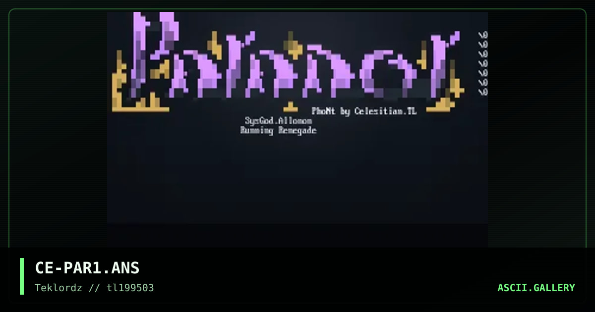 Paranor Logo, by celestian, 1995