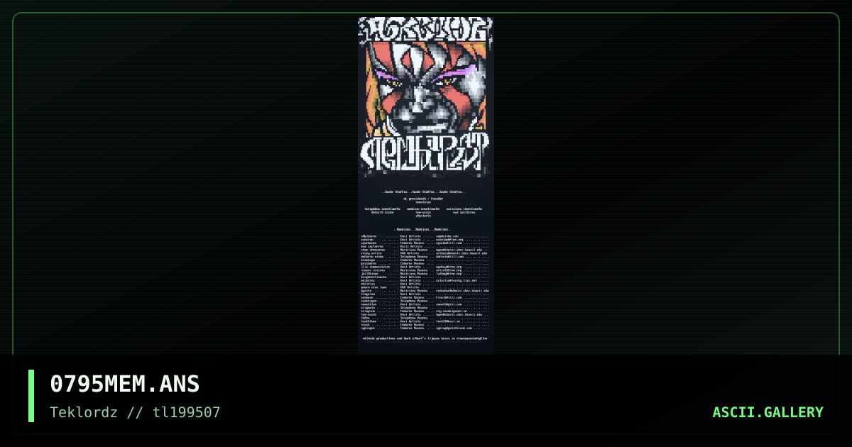 0795 - memlist, by ts, 1995