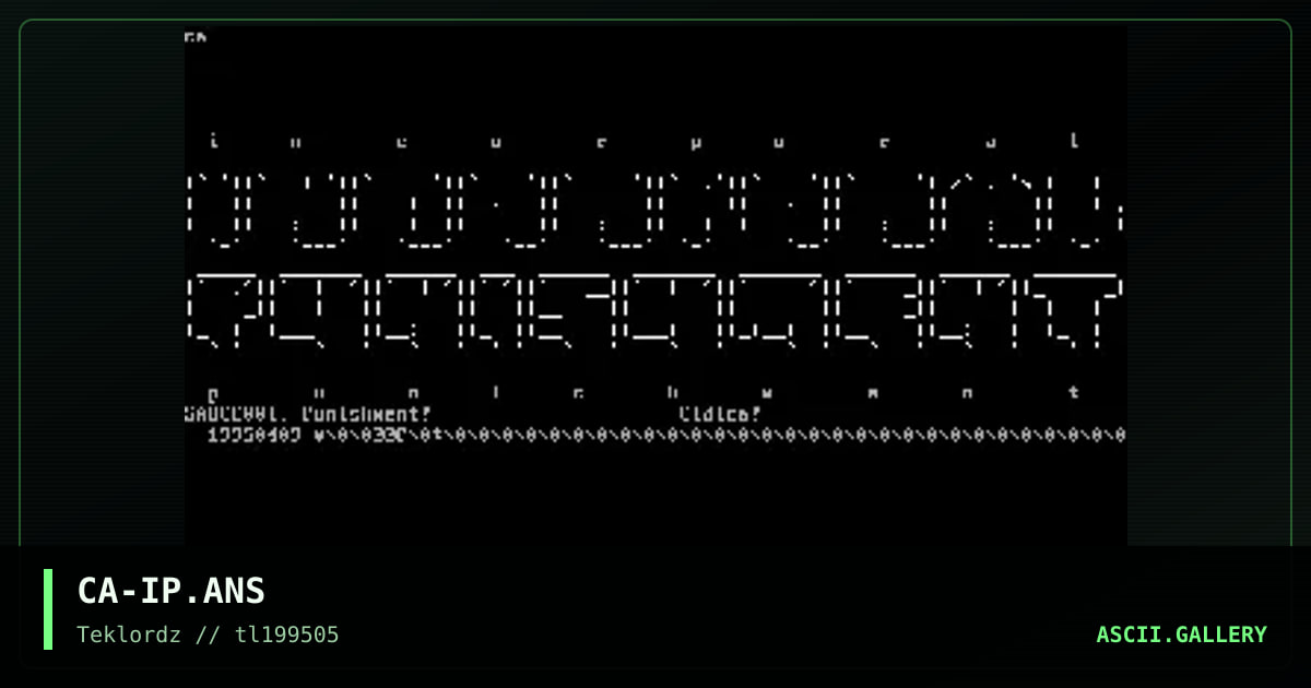 Incorporal Punishment, by cidica, 1995