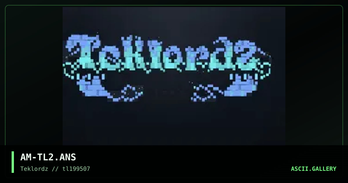Teklordz Logo, by amp, 1995