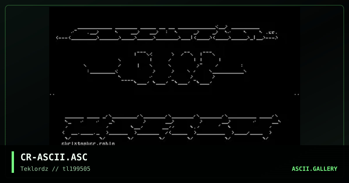 Ascii Colly 05/95, by christopher robin, 1995