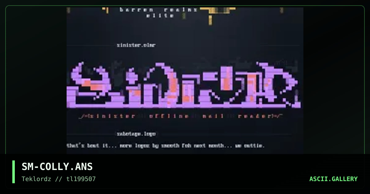 Logo Colly #1, by smooth, 1995