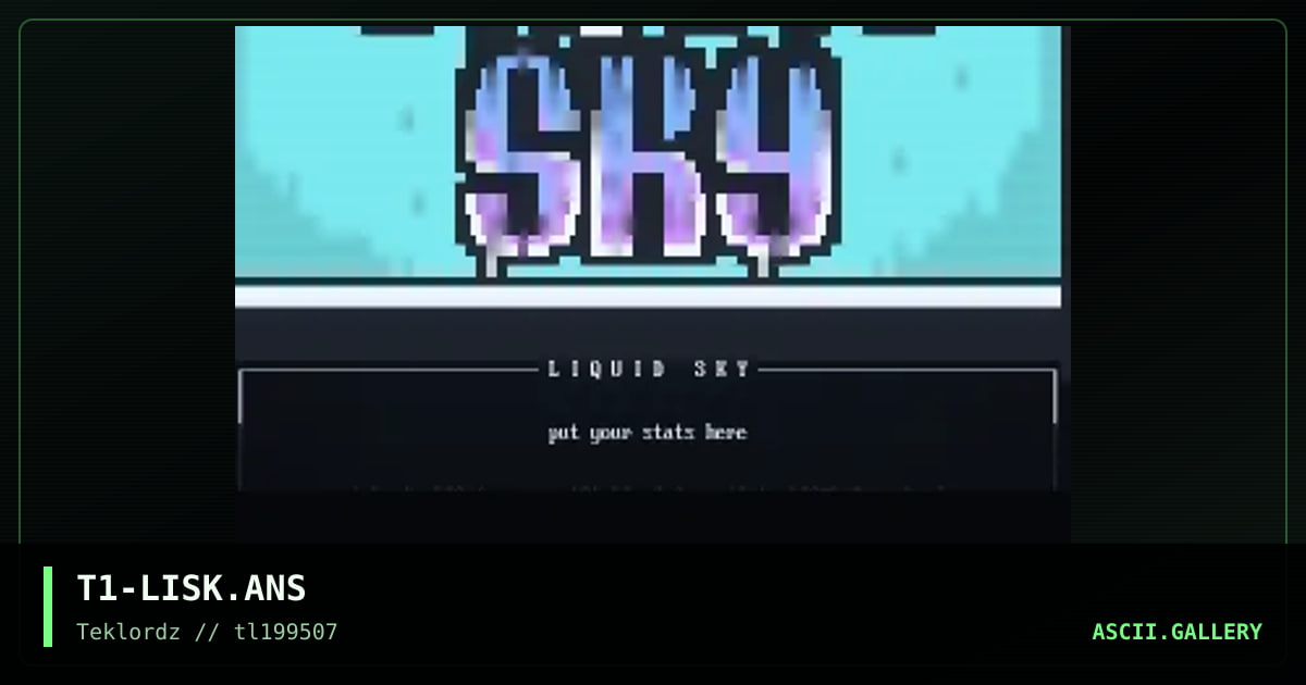 LIQUID SKY, by tosh10, 1995