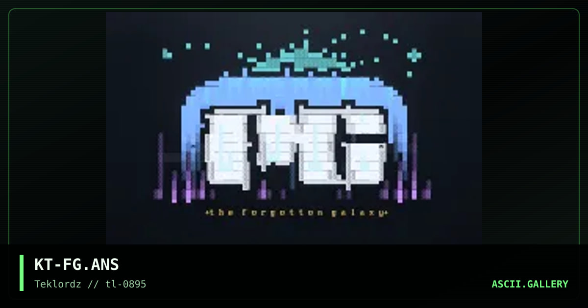 Forgotten Galaxy, by knight time, 1995