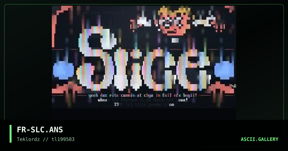 SLiCE Logo, by frosty, 1995
