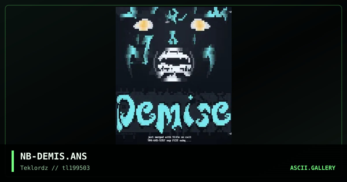 DEMiSE Promo, by night blade, 1995