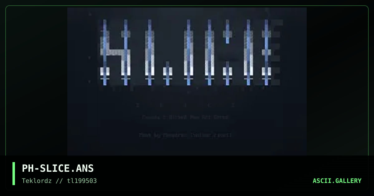 SLiCE logo, by phaedrus, 1995