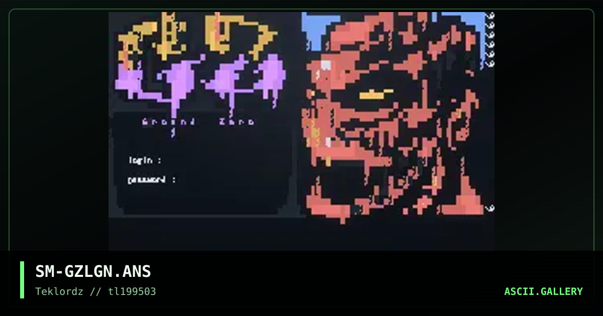 Ground Zero Login, by smooth, 1995